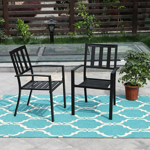 Leigh Stacking Patio Dining Armchair (Set of 2) MRM3724