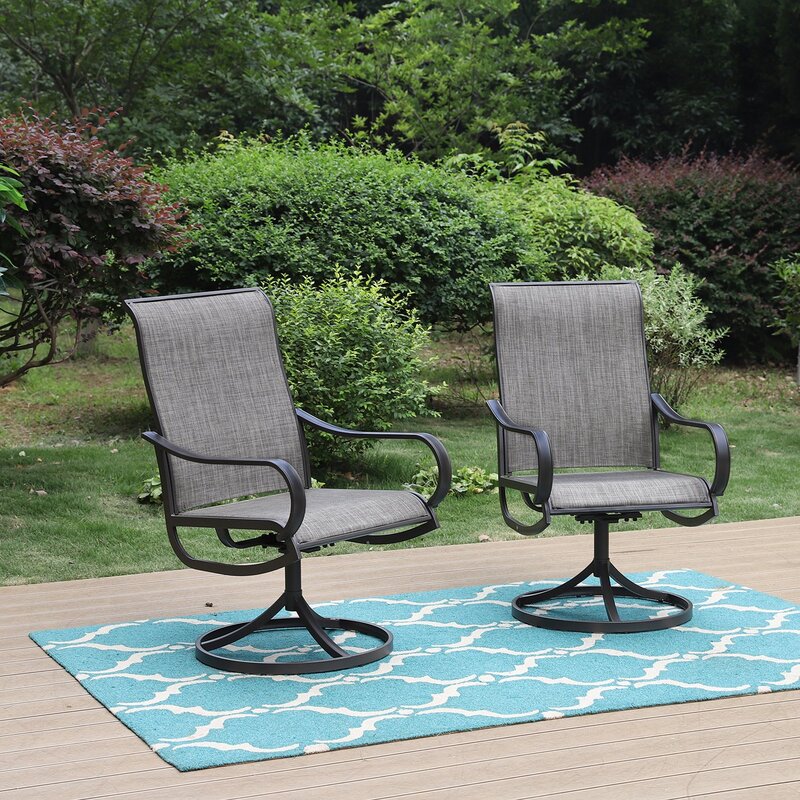 Leigh Swivel Patio Dining Armchair (Set of 2) 7469RR