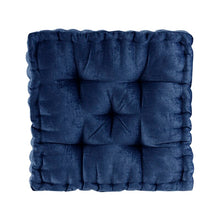 Load image into Gallery viewer, Square 20&quot; Floor Pillow in Navy Fabric #9718
