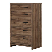 Load image into Gallery viewer, Natural Walnut Lensky 5 - Drawer Dresser

