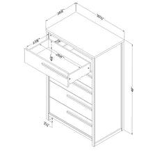 Load image into Gallery viewer, Natural Walnut Lensky 5 Drawer 30.5&#39;&#39; W Chest
