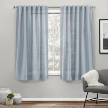 Load image into Gallery viewer, 54&quot; x 96&quot; Leon Polyester Semi-Sheer Curtain Pair (Set of 2)
