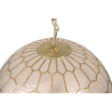 Load image into Gallery viewer, Leonard 1 - Light Unique / Statement Globe Pendant with Capiz Accents
