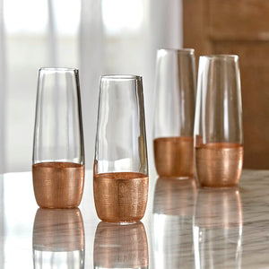 Copper Leonardo 10 oz. Drinking Glass (Set of 4) GL415