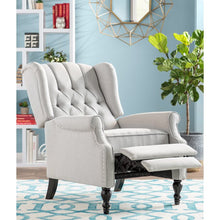 Load image into Gallery viewer, Leonie Manual Recliner Light Gray #2003HW
