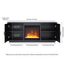 Load image into Gallery viewer, Leoti TV Stand for TVs up to 65&quot; with Fireplace Included
