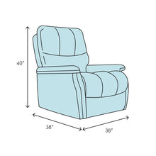 Load image into Gallery viewer, Leroux 38&#39;&#39; Wide Power Standard Recliner with Massager
