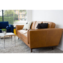 Load image into Gallery viewer, Lesa 88&quot; Genuine Leather Square Arm Sofa 4976RR
