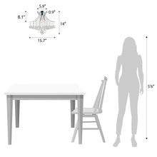 Load image into Gallery viewer, Lesbury 3 - Light Unique Tiered Chandelier with Crystal Accents
