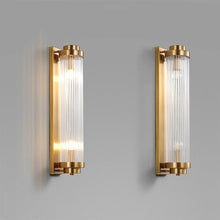 Load image into Gallery viewer, Lesie 1 pc Gold Wall Sconce Flush-Mounted Wall Lamp, (Set of 2) - 2 Boxes
