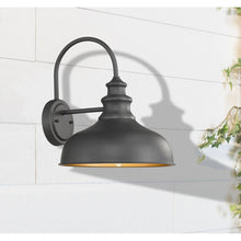 Load image into Gallery viewer, Leslie Black 13.5&#39;&#39; H Outdoor Barn Light
