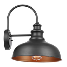 Load image into Gallery viewer, Leslie Black 13.5&#39;&#39; H Outdoor Barn Light
