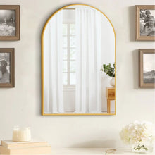 Load image into Gallery viewer, Gold Leyburn Arch Metal Wall Mirror
