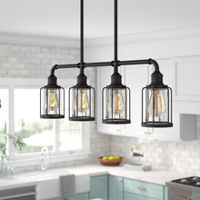 Load image into Gallery viewer, Leyden 4 - Light Kitchen Island Linear Pendant
