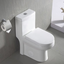 Load image into Gallery viewer, 16.5&quot;H Liberty Dual-Flush Elongated One-Piece Toilet (Seat Included)

