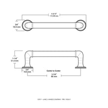 Load image into Gallery viewer, Polished Chrome Foundations 3 3/4&quot; Center to Center Bar pull (SET OF 10)
