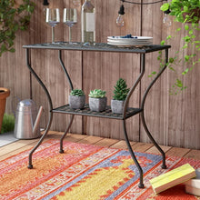 Load image into Gallery viewer, Antique Black Liberty Hill Metal Buffet &amp; Console Table
