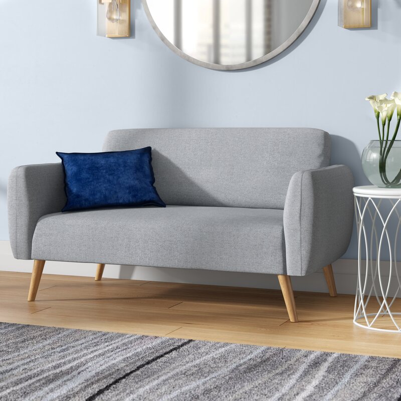 Lieberman 58'' Round Arm Loveseat