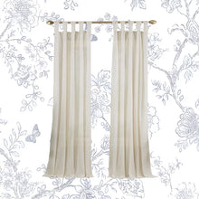 Load image into Gallery viewer, Liebert Solid Semi-Sheer Tab Top Single Curtain Panel, 50&quot;W x 84&quot;L
