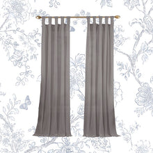 Load image into Gallery viewer, Liebert Solid Semi-Sheer Tab Top Single Curtain Panel Set of 2 GL842
