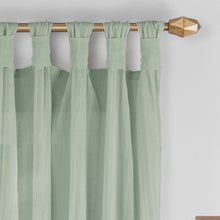 Load image into Gallery viewer, Liebert Solid Semi-Sheer Tab Top Single Curtain Panel EC1308
