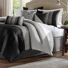 Load image into Gallery viewer, Cal. King Comforter + 6 Additional Pieces Liesel Microfiber 7 Piece Comforter Set
