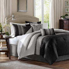 Load image into Gallery viewer, Cal. King Comforter + 6 Additional Pieces Liesel Microfiber 7 Piece Comforter Set
