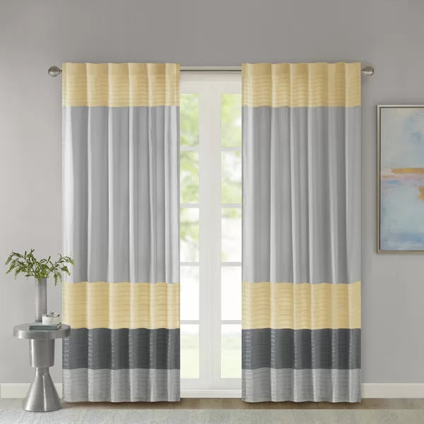 Liesel Polyester Curtain, Set of 2 curtain panels
