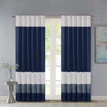 Load image into Gallery viewer, Liesel Polyester Semi-Sheer Curtain Panel, (Set of 2)
