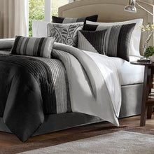 Load image into Gallery viewer, Liesel Striped 7 Piece Comforter FULL Set 343AH
