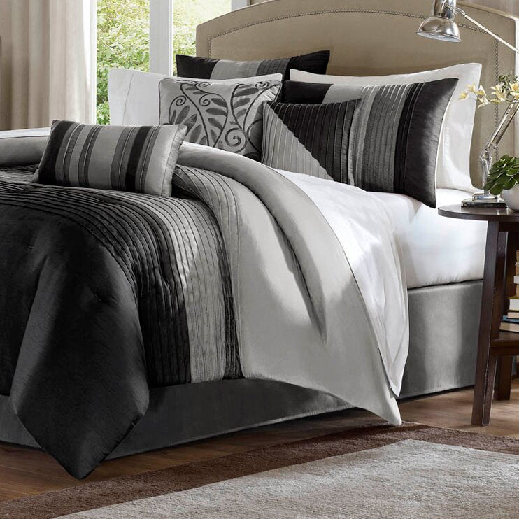 Liesel Striped 7 Piece Comforter FULL Set 343AH