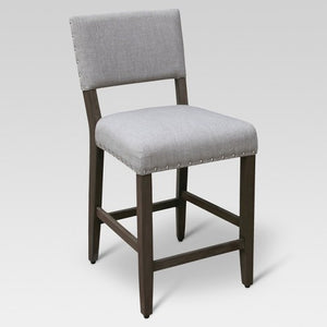 Open Back 24" Counter Stool - Threshold, Color: Light Grey, #6300