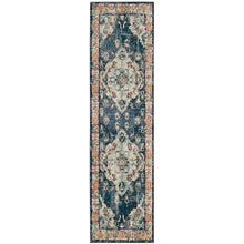 Load image into Gallery viewer, Ponca Oriental Navy/Light Blue Area Rug (SB598)
