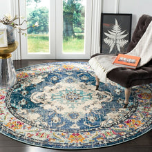 Load image into Gallery viewer, Ponca Oriental Navy/Light Blue Area Rug GL349
