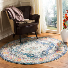 Load image into Gallery viewer, Ponca Oriental Navy/Light Blue Area Rug GL349
