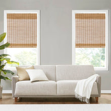 Load image into Gallery viewer, 27&#39;W x 64&quot;L Brown Light Filtering Roman Shade
