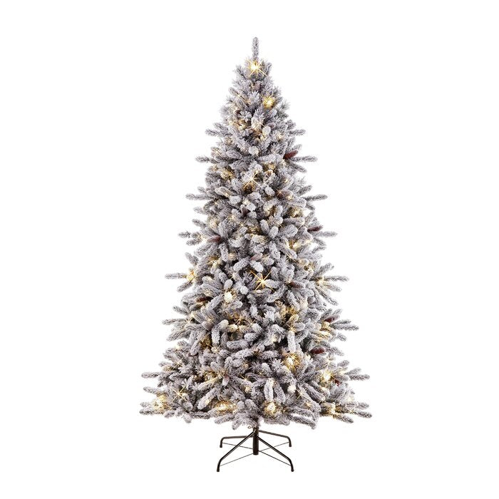 Lighted Artificial Christmas Tree, 6'5