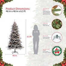 Load image into Gallery viewer, Lighted Artificial Christmas Tree, 6&#39;5&quot;
