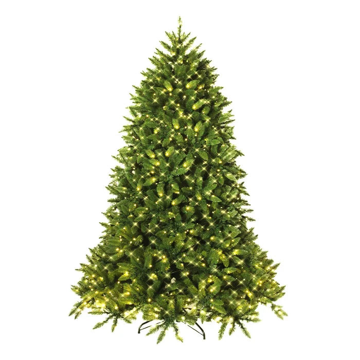Lighted Artificial Fir Christmas Tree, 6' H