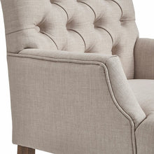 Load image into Gallery viewer, Lila Tufted Linen Arm Chair
