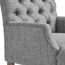 Load image into Gallery viewer, Lila Tufted Linen Arm Chair
