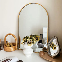 Load image into Gallery viewer, Lilaram Arch Metal Wall Mirror, 38&quot; x 26&quot;
