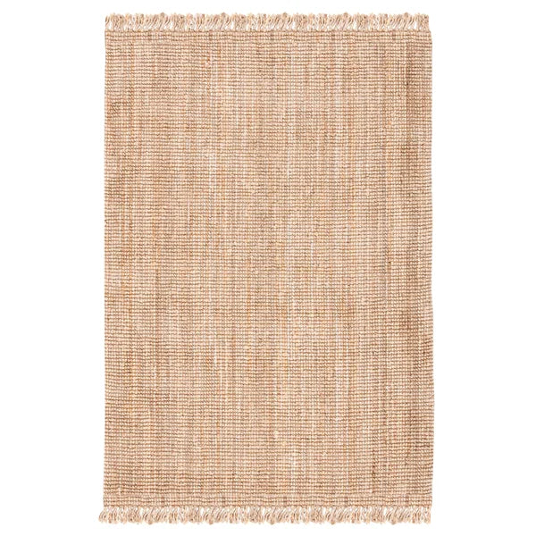 Lin Handmade Handwoven Jute/Sisal Brown/Ivory Rug 2 x 3