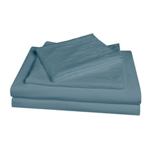 Load image into Gallery viewer, King/Cal.King Duvet Cover + 2 Pillowcases Lincoln Blue Dusk Microfiber 3 Piece Duvet Cover Set 2842AH
