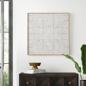 30" H x 30" W x 1" D Line Mandala by Holli Zollinger - Picture Frame