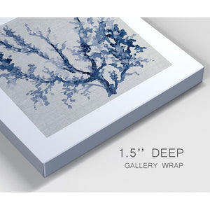 16" H x 32" W x 1" D Linen Sea Coral III - 2 Piece Wrapped Canvas Print Set