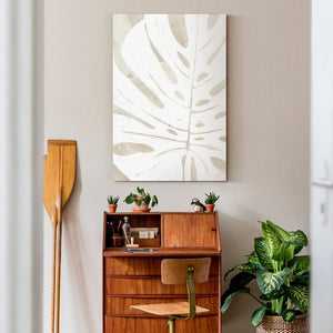 27" H x 18" W x 1" D Linen Tropical Silhouette I - Wrapped Canvas Print