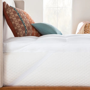 3 Inch Down Alternative Fiber Bed Mattress Topper by Linenspa Essentials - White - Twin