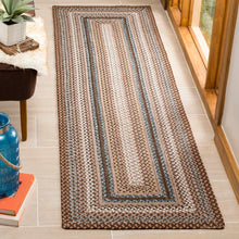 Load image into Gallery viewer, Liptak Geometric Handmade Handwoven Area Rug in Brown, Runner 2&#39;3&quot; x 14&#39;
