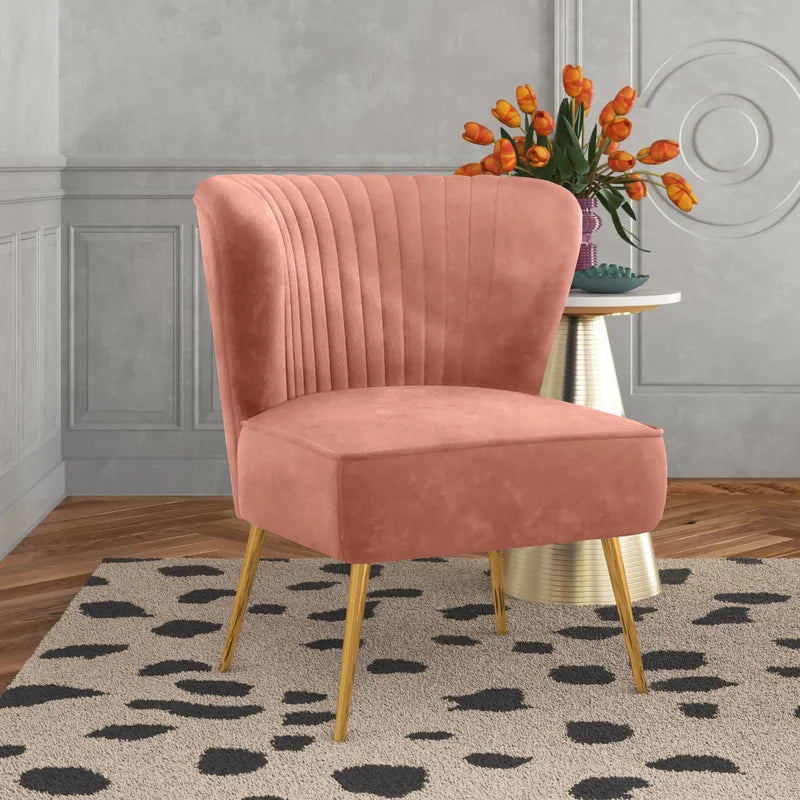 Lisette 26'' Wide Tufted Velvet Side Chair